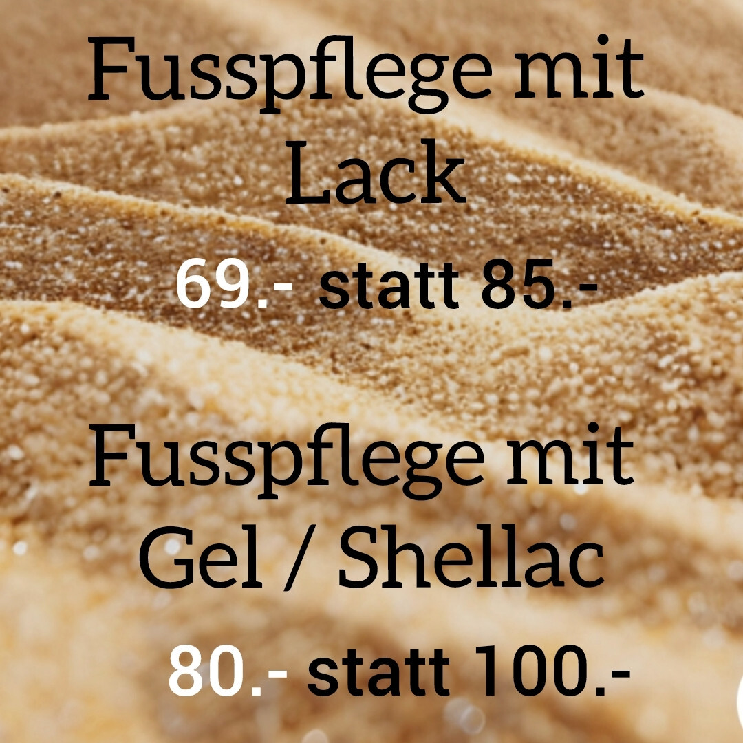 Monatsaktion im August, Fusspflege mit Lack, Fusspflege mit Gel / Shellac,  auf der Homepage von Lotus Cosmetic Olivia Ellenberger GmbH, Olivia Ellenberger, Kosmetikerin EFZ